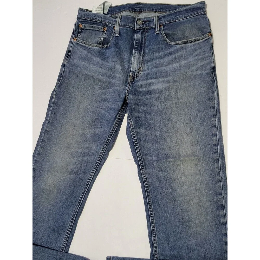 Levi's 559 Jeans Mens Size 34x34 Relaxed Straight Blue Denim Stretch Medium Wash